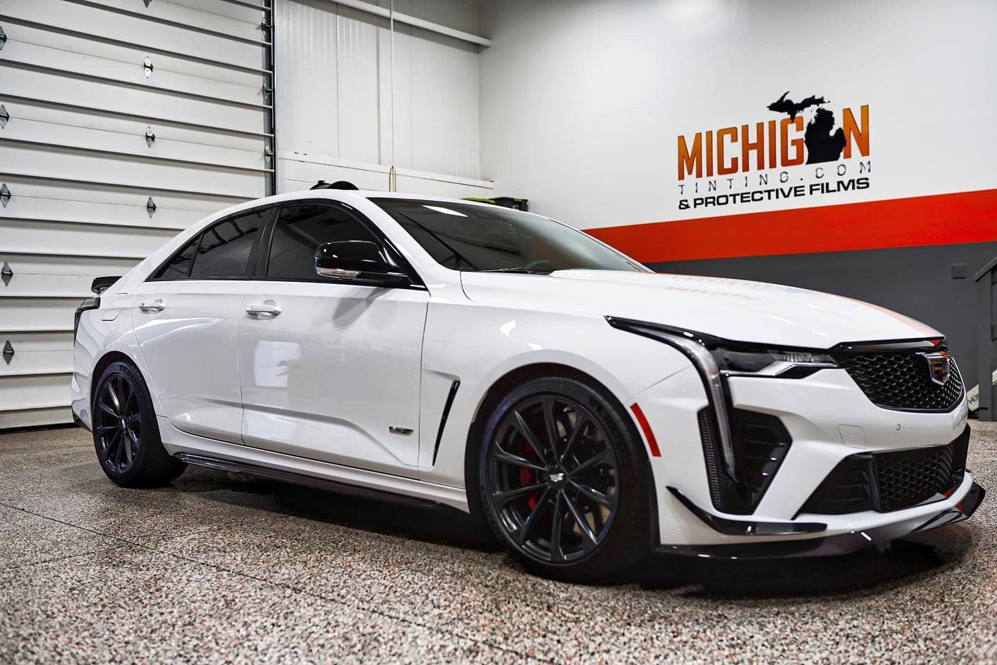 Cadillac CT6 with ceramic window tint, Michigan
