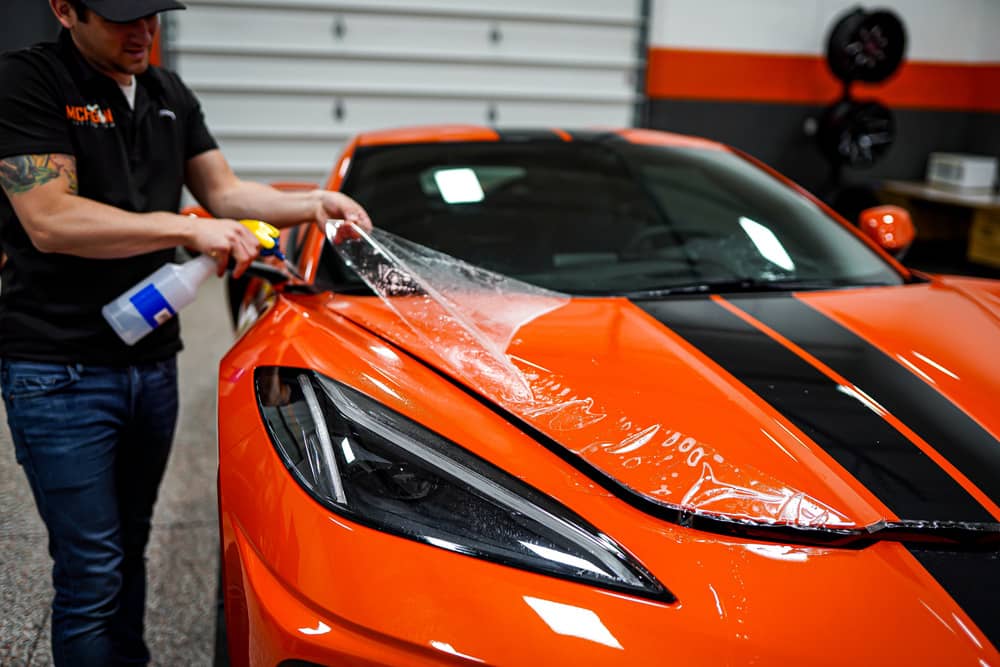 Chevrolet Corvette with paint protection film, Michigan