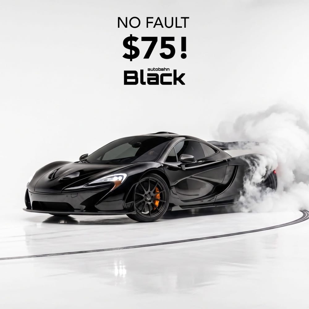 Autobahn No Fault warranty, Black film, up to $75