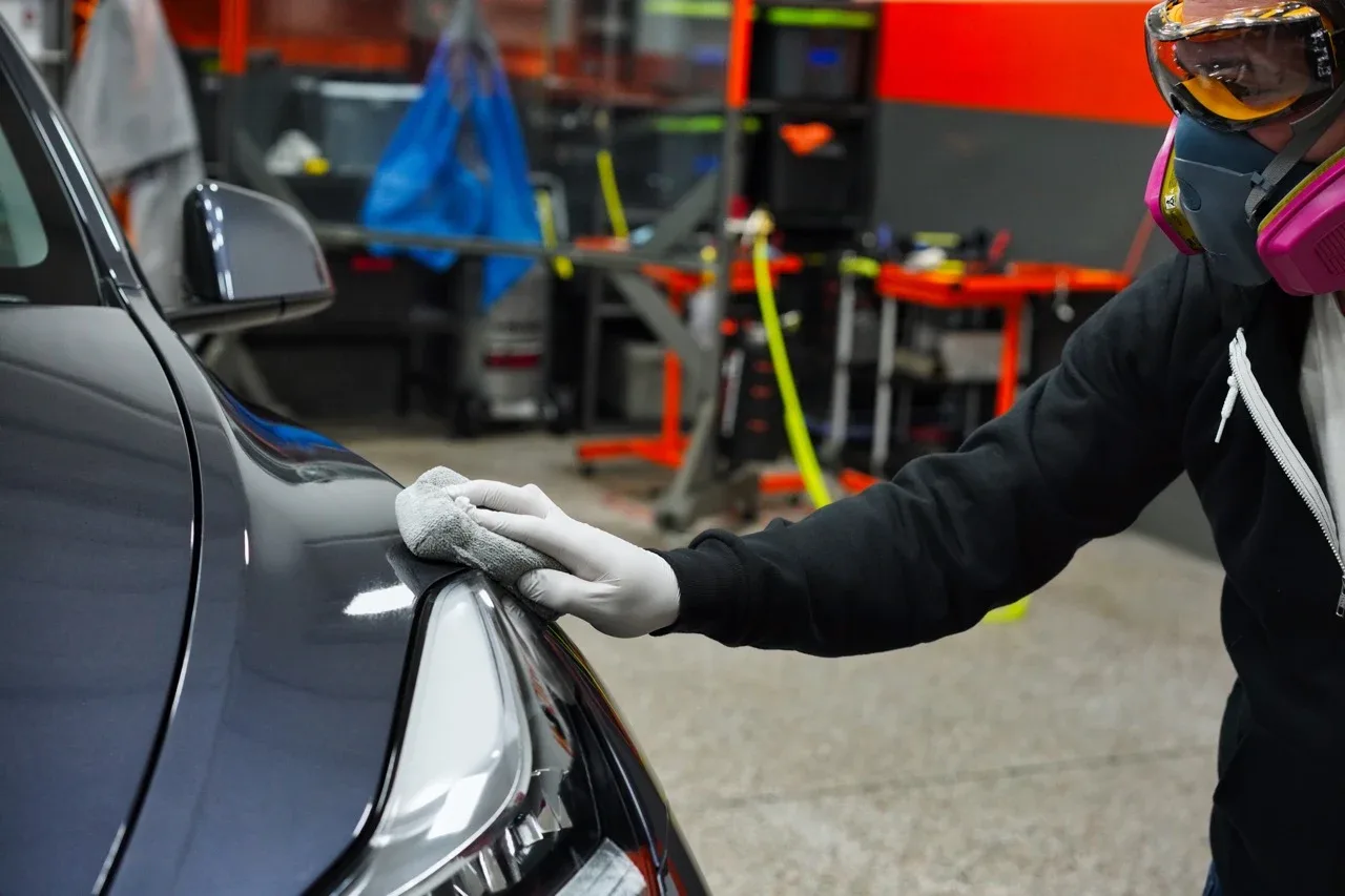 Applying a protective coating by hand