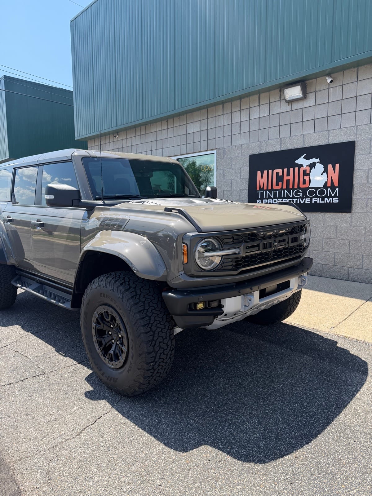 Ford Bronco Raptor with window tint and PPF