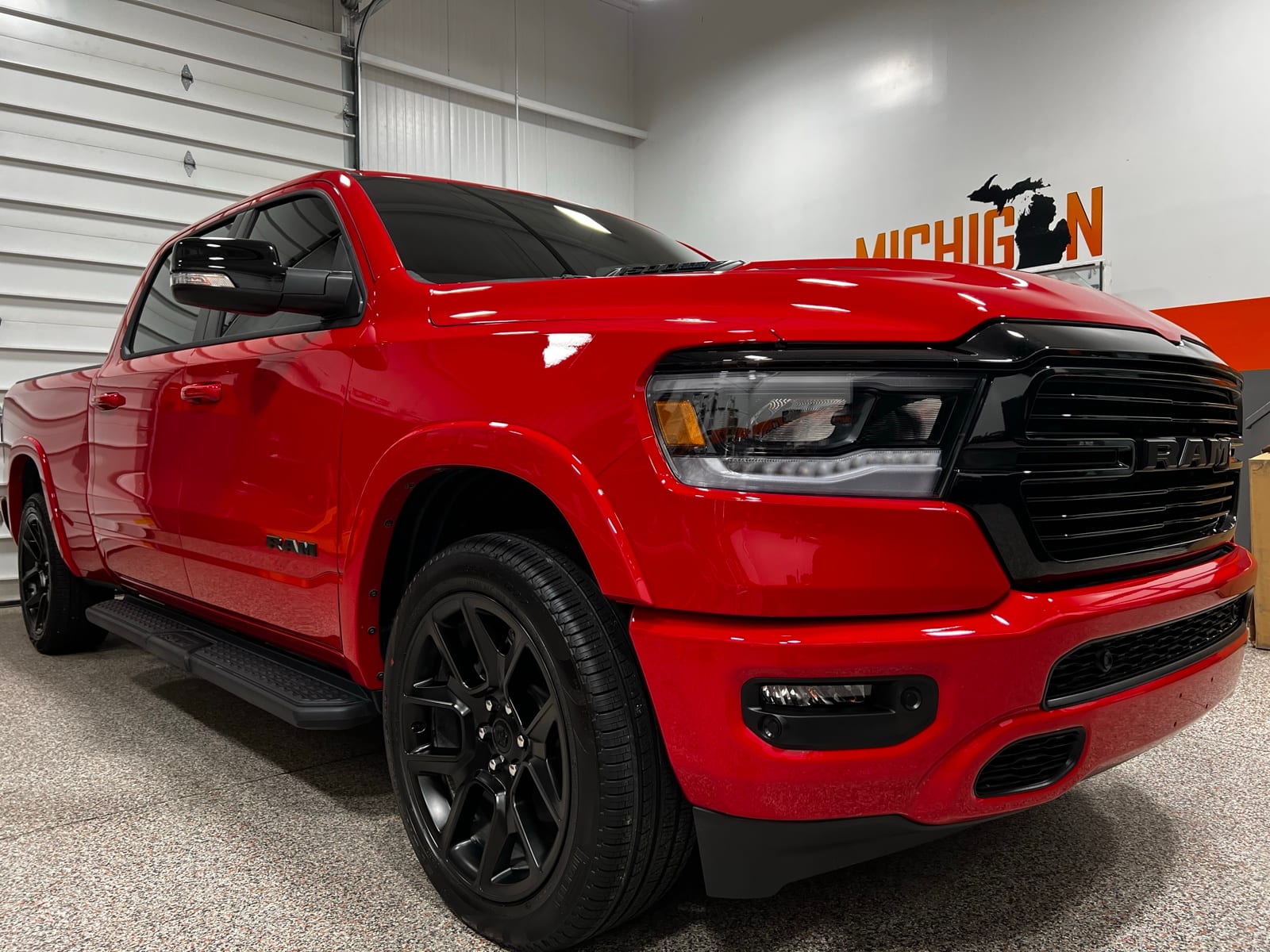Red Ram 1500 with ceramic window tint