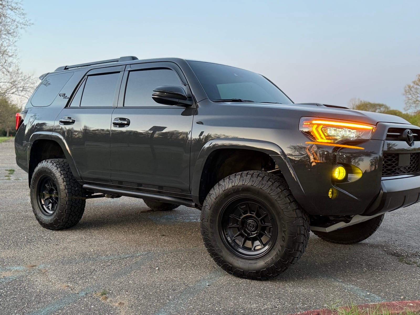 Grey Toyota 4Runner with ceramic window tint